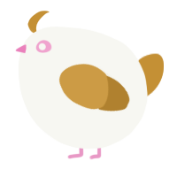 A white and gold chicken