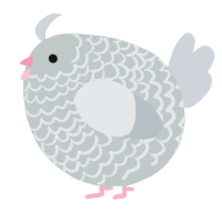 A silver and mist chicken with a lace pattern