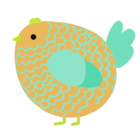 A honey and mint chicken with a lace pattern