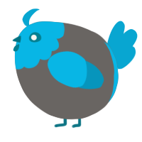A grey and cerulean chicken with a head pattern