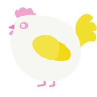 A white and yellow chicken