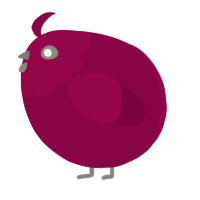 A maroon chicken with a head pattern