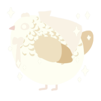 A mist and honey chicken with a half-lace pattern