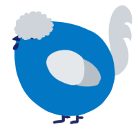 A sapphire and mist chicken