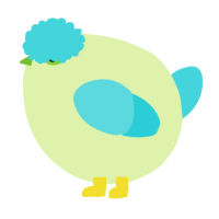 A apple and aqua chicken