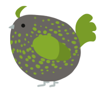 A grey and chartreuse chicken with a speckle pattern