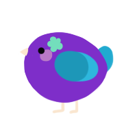 A grass and vermilion chicken