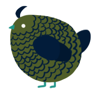 A olive and tumblr chicken with a lace pattern