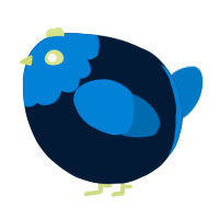 A tumblr and sapphire chicken with a head pattern