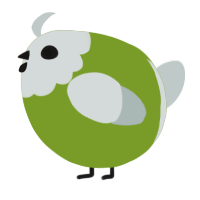A chartreuse and silver chicken with a head pattern