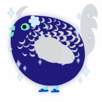 A lemon and tumblr chicken with a half-lace pattern