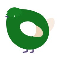 A leaf and cream chicken