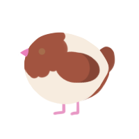 A cream and russet chicken with a head pattern