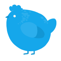 A sky chicken with a neck-speckle pattern