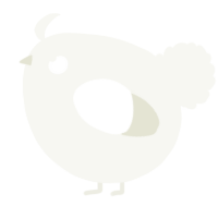 A white chicken