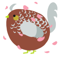 A russet and silver chicken with a half-lace pattern