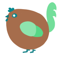 A brown and spring chicken