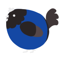 A honey and silver chicken with a head pattern