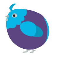 A overcast and cerulean chicken with a head pattern
