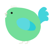 A spring and aqua chicken