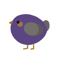A overcast and grey chicken