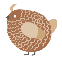A brown and beige chicken with a lace pattern