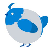 A mist and sapphire chicken with a head pattern