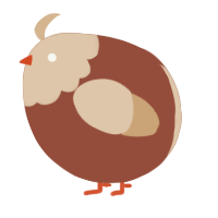 A russet and beige chicken with a head pattern