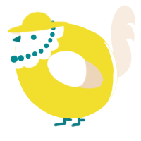 A yellow and cream chicken with a head pattern