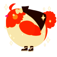 A mist and russet chicken with a head pattern