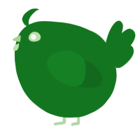 A leaf chicken