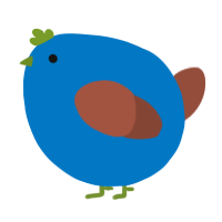 A sapphire and russet chicken