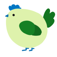 A apple and leaf chicken