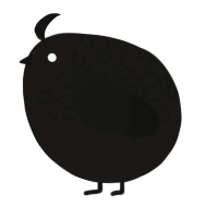 A sable and black chicken with a half-lace pattern