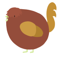 A russet and gold chicken