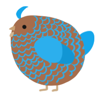 A brown and sky chicken with a lace pattern