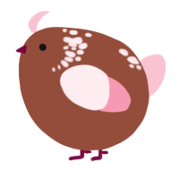 A russet and rose chicken with a neck-speckle pattern
