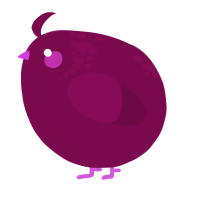 A wine chicken with a neck-speckle pattern