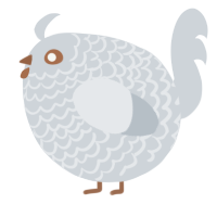 A mist chicken with a lace pattern