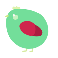 A spring and crimson chicken