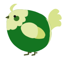 A leaf and lemon chicken with a head pattern