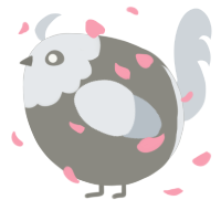 A ash and mist chicken with a head pattern