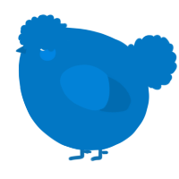 A sapphire chicken