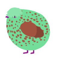 A spring and russet chicken with a speckle pattern