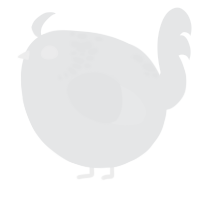 A sable chicken with a neck-speckle pattern