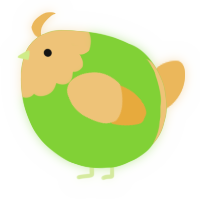 A grass and honey chicken with a head pattern