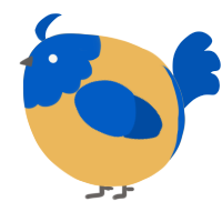 A honey and ultramarine chicken with a head pattern