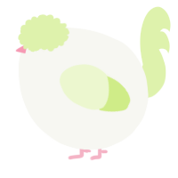 A white and apple chicken