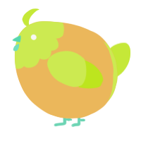A honey and lime chicken with a head pattern