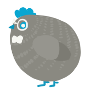 A ash chicken with a bar pattern